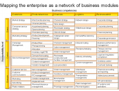 Mapping the enterprise as a network of business modules: an example from the retail industry