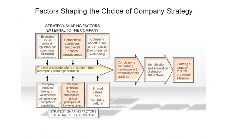 Factors Shaping the Choice of Company Strategy
