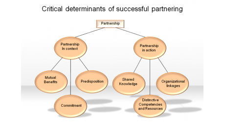 Critical determinants of successful partnering