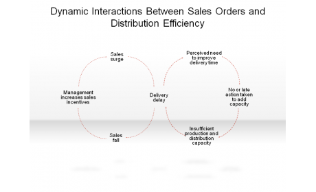 Dynamic Interactions Between Sales Orders and Distribution Efficiency
