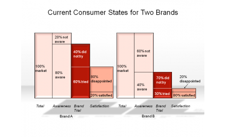 Current Consumer States for Two Brands