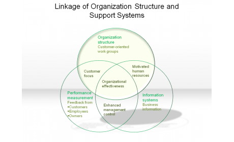 Linkage of Organization Structure and Support Systems