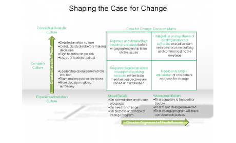 Shaping the Case for Change