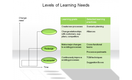 Levels of Learning Needs