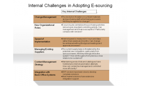 Internal Challenges in Adopting E-sourcing