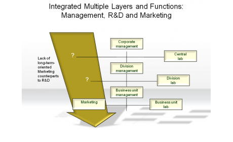 Integrated Multiple Layers and Functions: Management, R&D and Marketing