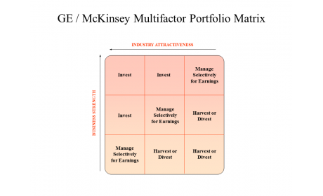 GE / McKinsey Multifactor Portfolio Matrix